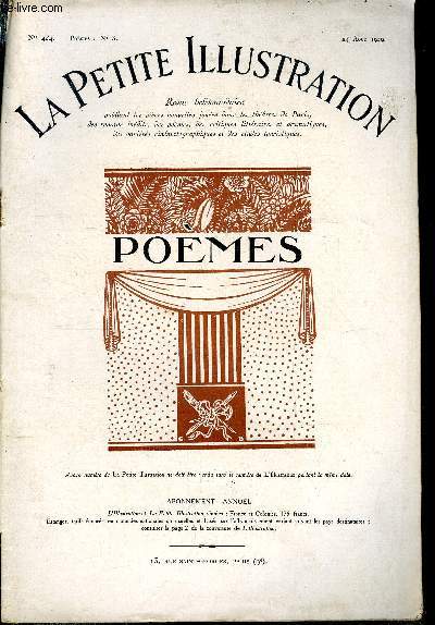 La petite illustration - nouvelle srie n 444 - posies n 3 - Pomes de Abel Bonnard, Philippe Chabaneix, Auguste Dorchain, Andr Foulon de Vaulx, Raymond Genty, Edmond Haraucourt, Gustave Kahn, Tristan Klingsor, Louis le Cardonnel, ...