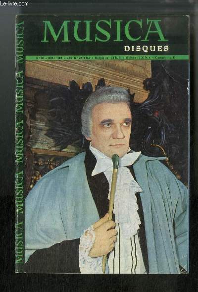 Musica n 86 - Le flamenco par Janeau, Henri Dutilleux par Pinchard, La vie de l'opra contemporain par Gola, France Clidat par Demarquez, Les musiciens-compositeurs vus  travers leur criture: Debussy par Berger-Levrault, Gabriel Bacquier par Blaize