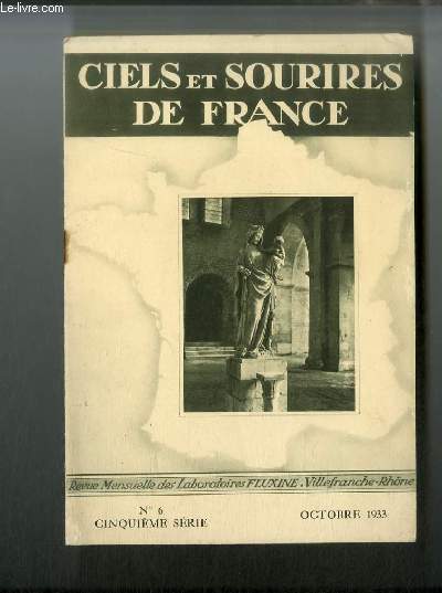 Ciels et Sourires de France n 6 - Abbaye de Fontenay, vue gnrale, La grande cour, Intrieur de l'glise