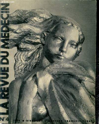 LA REVUE DU MEDECIN N 4 - SCULPTURE DE FRANCIS RENAUD, PHOTO DE PIERRE BOUCHER.