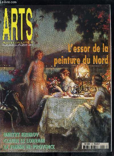 Arts actualits magazine n 116 - Claude Le Lorrain, Remi Bourquin, tendance animale, Jean Planque (1910-1998) collectionneur discret et passionn, Paul Alexis, exposition Paris Mai-Juin 2001, Psychedelic art, affiches sous influence