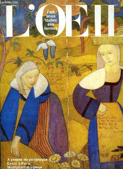 L'oeil n 419 - Un retable du XVe sicle retrouv par Monika Kruch, Une nouvelle aile du muse de Toronto par Armande Raymond, A propos de polyptyque par Philippe Piguet, Ensor : une peinture incantatoire par Frans Aerts et Patrick Declerck