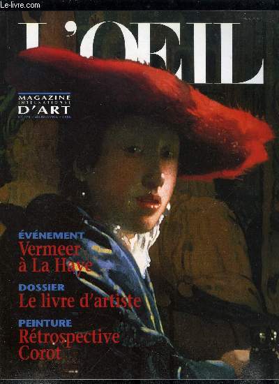 L'oeil n 479 - La splendeur des Mamelouks du Caire par Henri Stierlin, Vermeer en pleine lumire par Philippe Farcy, A propos de Grce antique, rencontre avec Jacqueline de Romilly par Philippe Piguet, Enjeux et rgles du jeu a propos de CD-ROM