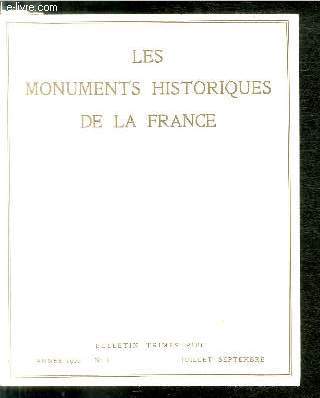 LES MONUMENTS HISTORIQUES DE LA FRANCE N 3 - Amnagement des grottes de Lascaux par Yves Marie Froidevaux, Travaux de mise en valeur a l'glise abbatiale de Saint Denis par Jules Formig et Jacques Dupont, Cl de voute de la chapelle de la Vierge