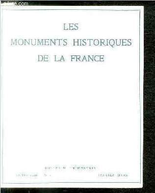 LES MONUMENTS HISTORIQUES DE LA FRANCE N 1 - 1939-1955, aspects financiers de la conservation des Monuments Historiques par Ren Perchet, La restauration de Versailles - Les toitures du chateau par Andr Japy, Restauration d'oeuvres gallo-romaines