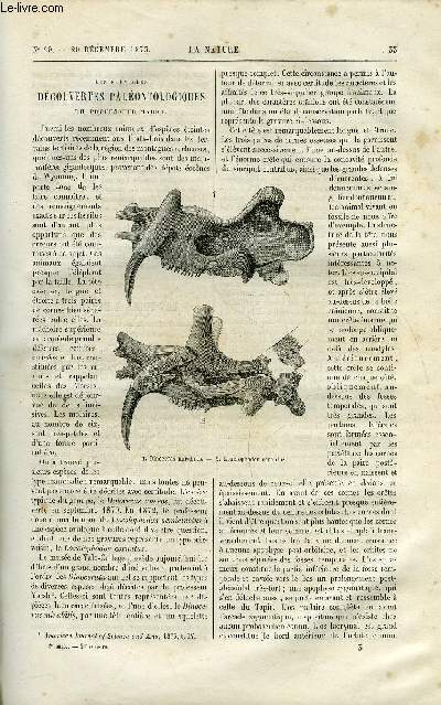 La nature n 29 - Les nouvelles dcouvertes palontologiques du professeur Marsh, Les tubes a effluves, Comment voyez vous la lune grosse ? par Camille Flammarion, La chvre angora en Amrique par H. de la Blanchre, Les tortues franches a Paris par W.