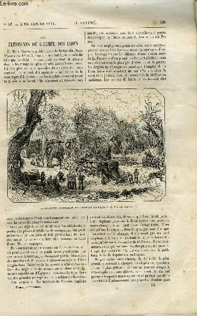 La nature n 66 - Les lphants de l'arme des Indes, La population de la Chine, Les nouveaux systmes de tlgraphie lectrique par Ch. Bontemps, L'association franaise pour l'avancement des sciences, La lunette de M. Newall par W. de Fonvielle