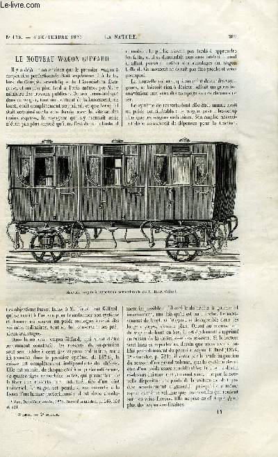 La nature n° 118 - Le nouveau wagon Giffard, Les progrès de la ch - Photo 1/1