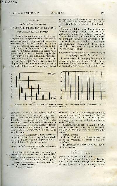 La nature n 299 - Discussion de l'hypothse d'aprs laquelle les corps lmentaires de la chimie sont en ralit des corps composs par J.N. Lockyer, La compressibilit des gaz par Gaston Tissandier, La peste en Russie par Dr A. Cartaz, Tlphone de M.P.