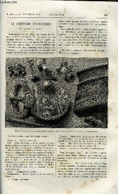 La nature n 443 - Le cimetire mrovingien de Caulaincourt par Georges Lecocq, Rectification des alcools mauvais gout par l'lectricit par Gaston Tissandier, L'exposition d'lectricit par E. Hospitalier, Le service des signaux de l'arme aux Etats Unis