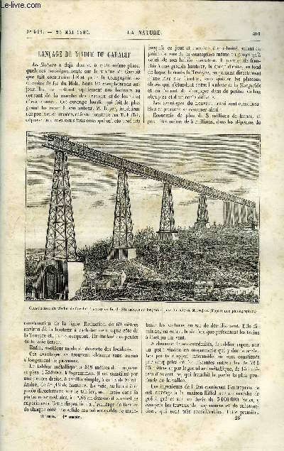 La nature n 521 - Lanage du viaduc de garabit par Ch. Talansier, Les mutilations dentaires au Mexique et dans le Yucatan par E.T. Hamy, Les bateaux torpilleurs, La fabrication des conducteurs lectriques, Mcanisme de l'attitude verticale par Dr Ad.