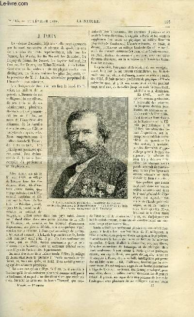 La nature n 665 - J. Jamin, Les fusils a rptition par le lt colonel Hennebert, Lettres d'Amrique par Albert Tissandier, Fonage des puits de mine par la mthode de conglation de M. Poetsch