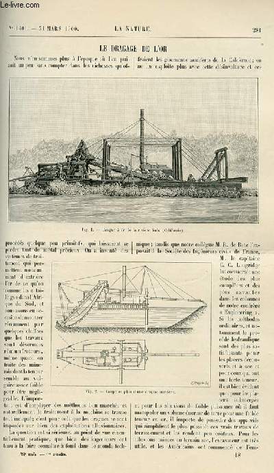 La nature n 1401 - Le dragage de l'or par Bellet. La flore alpine 