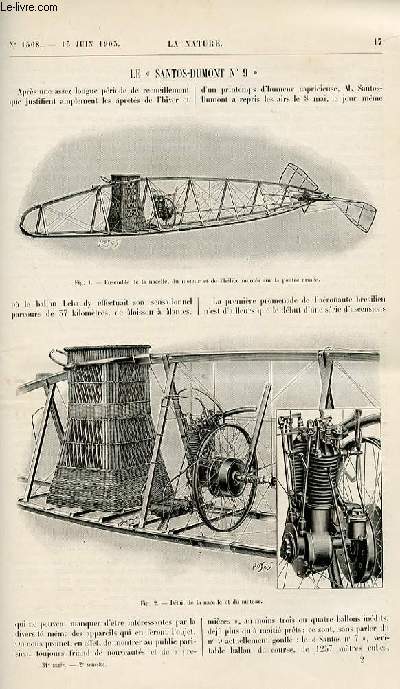 La nature n 1568 - Le Santos Dumont N9 par G. Espitallier - L'hmralopie et L'opothrapie Hpatique par Dr A Cartaz - Le Poney D'Islande par Ch R - La Cramique sans cuisson - L'aluminothermie par D. Bellet - Acrobatie Cycliste par W.D - Transport