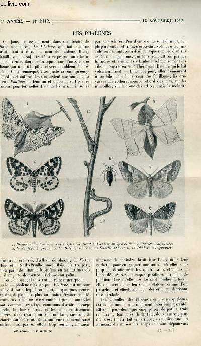 La nature n 2112 - Les phalnes par Coupin, Embarcations sans membrures  planches cousues par Ducamp, Le minoru (nouveau jeu de petits chevaux) par Martray, Expriences sur l'ionisation des gaz par Bresch, La scurit des voies ferres (les signaux)