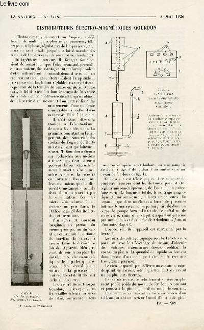 La nature n 2718 - Distributeurs lectro-magntique 