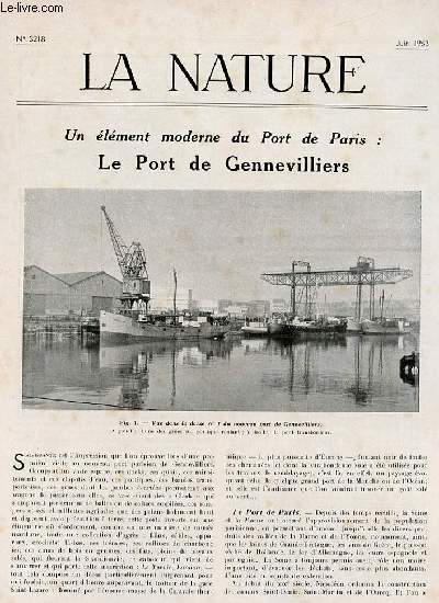 La nature n 3218 - Le port de Genevilliers par Lot, Le processus d'apprentissage chez les animaux par Filloux, Silence dans le train par DC, La prospection en avion par LP, Gravures rupestres du Haut-Atlas par Glory, L'atmosphre et la mto par Clausse.