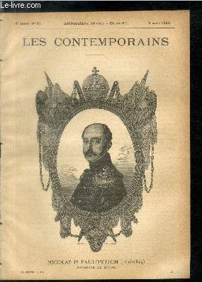 Nicolas 1er Paulowitch (1796-1855), empereur de Russie. LES CONTEMPORAINS N21
