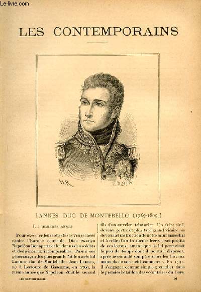 Lannes, duc de Montebello (1769-1809). LES CONTEMPORAINS N30