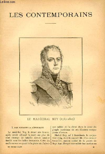 Le marchal Ney (1769-1815). LES CONTEMPORAINS N40