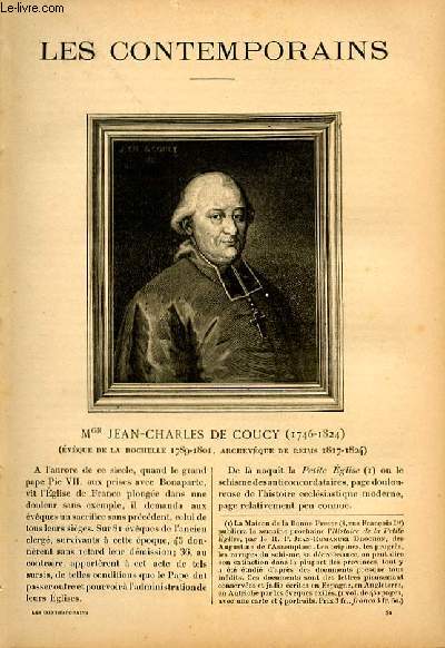 Mgr Jean Charles De Coucy (1746-1824) - vque de la Rochelle 1789-1801, archevque de Reims (1817-1824). LES CONTEMPORAINS N52