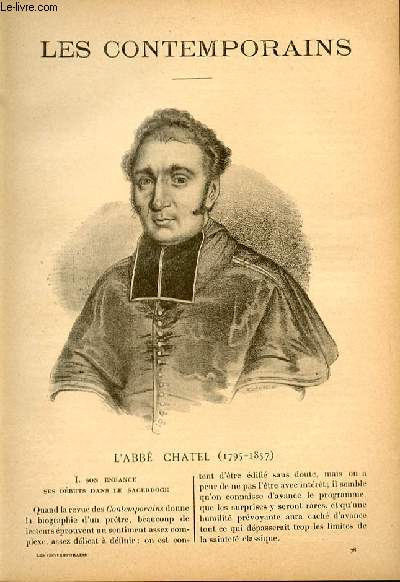 L'abb Chatel (1795-1857). LES CONTEMPORAINS N78