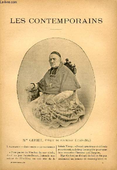 Mgr Gerbet, vque de Perpignan (1798-1864). LES CONTEMPORAINS N87