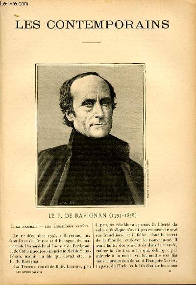 Le P. De Ravignan (1795-1858). LES CONTEMPORAINS N92