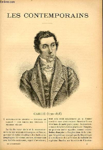 Cailli (1799-1838). LES CONTEMPORAINS N97