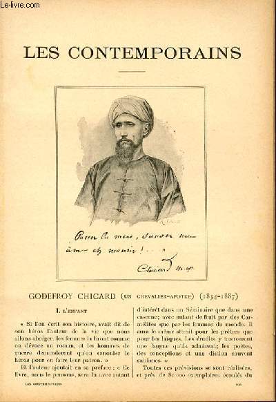 GODEFROY CHICARD (un chevalier-aptre) - 1834-1887. LES CONTEMPORAINS N100