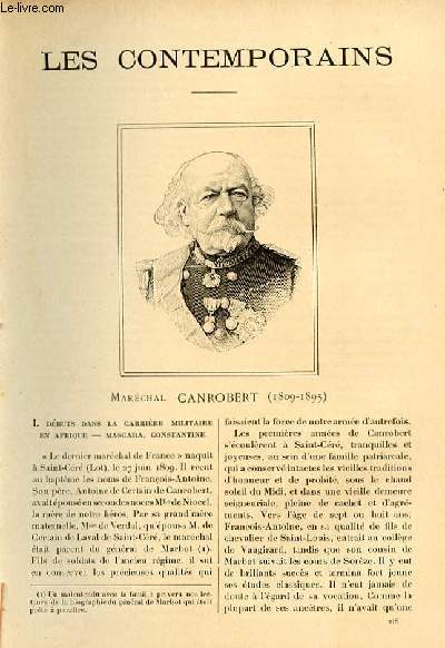 Marchal Canrobert (1809-1895). LES CONTEMPORAINS N218
