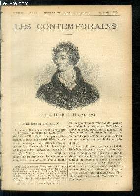 Le duc de Richelieu (1766-1822). LES CONTEMPORAINS N279