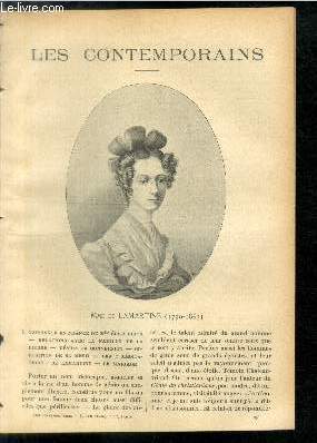 Mme de Lamartine (1790-1863). LES CONTEMPORAINS N298