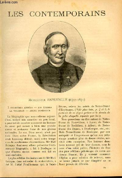 Monseigneur Hafreingue (1795-1871). LES CONTEMPORAINS N331