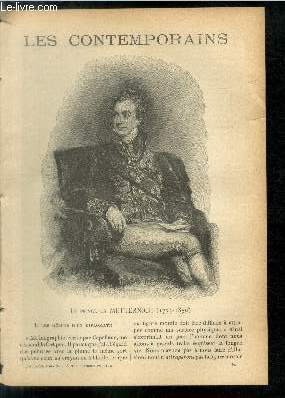 Le prince de Metternich (1773-1859). LES CONTEMPORAINS N°371