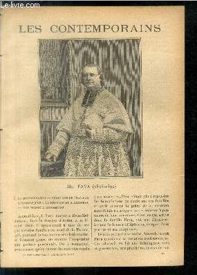 Mgr Fava (1826-1899). LES CONTEMPORAINS N 410