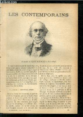 Armand de Quatrefages (1810-1892). LES CONTEMPORAINS N 434