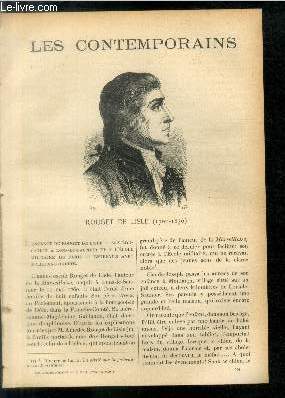 Rouget de Lisle (1760-1836). LES CONTEMPORAINS N 499