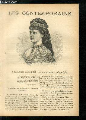 L'impratrice Elisabeth, d'Autriche-Hongrie (1837-1898). LES CONTEMPORAINS N 501