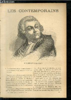 Mirabeau (1749-1791). LES CONTEMPORAINS N 538