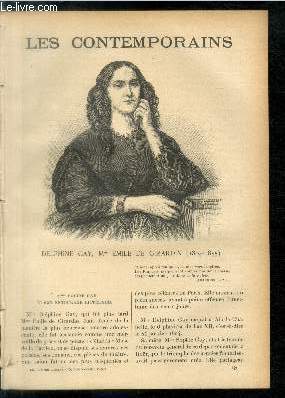 Delphine Gay, Mme Emile de Girardin (1804-1855). LES CONTEMPORAINS N 547