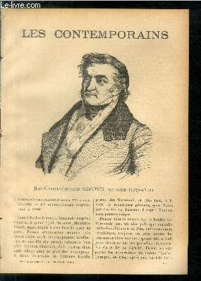 Jean-Charles-Lonard Sismondi, historien (1773-1842). LES CONTEMPORAINS N 550