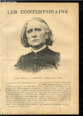 Liszt, pianiste et compositeur hongrois (1811-1886). LES CONTEMPORAINS N 558