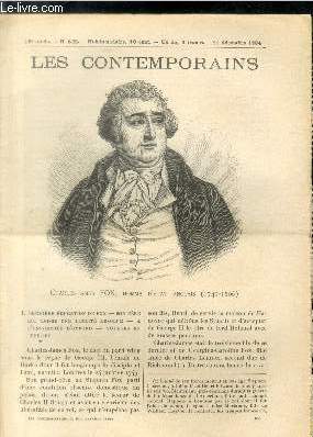 Charles-James Fox, homme d'Etat anglais (1749-1806). LES CONTEMPORAINS N 635