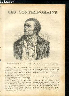 Horace-Bndict de Saussure, savant et alpiniste (1740-1799). LES CONTEMPORAINS N 652