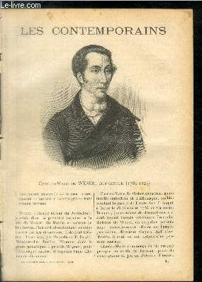 Charles-Marie de Weber, compositeur (1786-1826). LES CONTEMPORAINS N 673