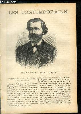 Verdi, compositeur italien (1813-1901). LES CONTEMPORAINS N 705