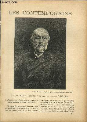 Hippolyte Taine, historien et philosophie franais (1828-1893). LES CONTEMPORAINS N 714