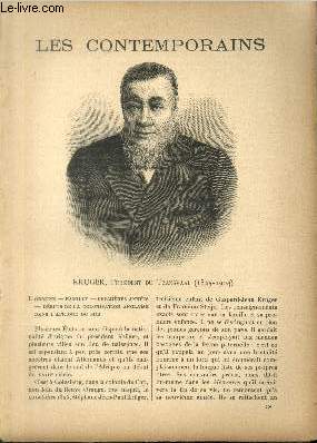 Kruger, prsident du Transvaal (1825-1904). LES CONTEMPORAINS N 770