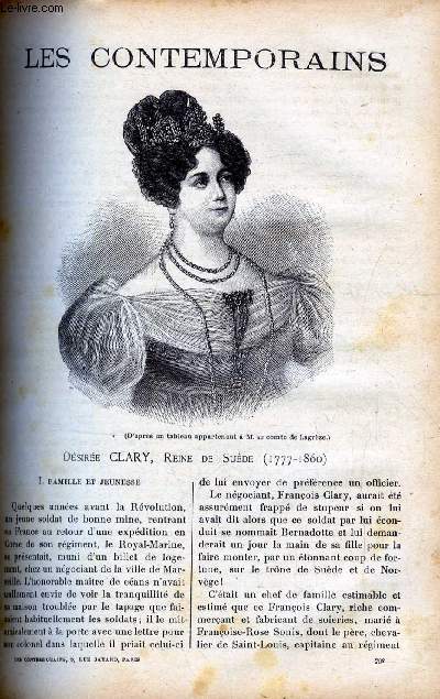 Dsire Clary, reine de Sude (1777-1860) LES CONTEMPORAINS N 792